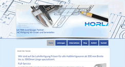 Desktop Screenshot of cnc-horlacher.de